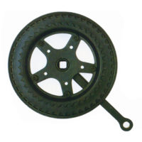 BC-C-003- Chain Wheel & Crank 40-48x6-3-4 Cp+PVC Guard+Cottered Black